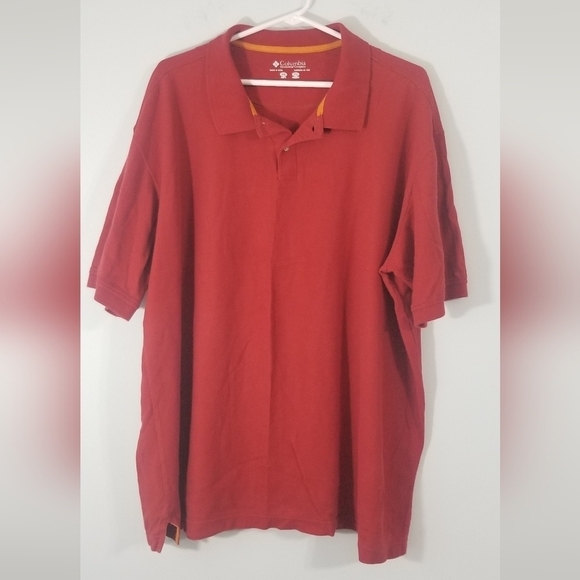 Columbia Mens Plus Size Polo Collared Tee. Short Sleeve. Size XXL. 100% Cotton. - Picture 1 of 6